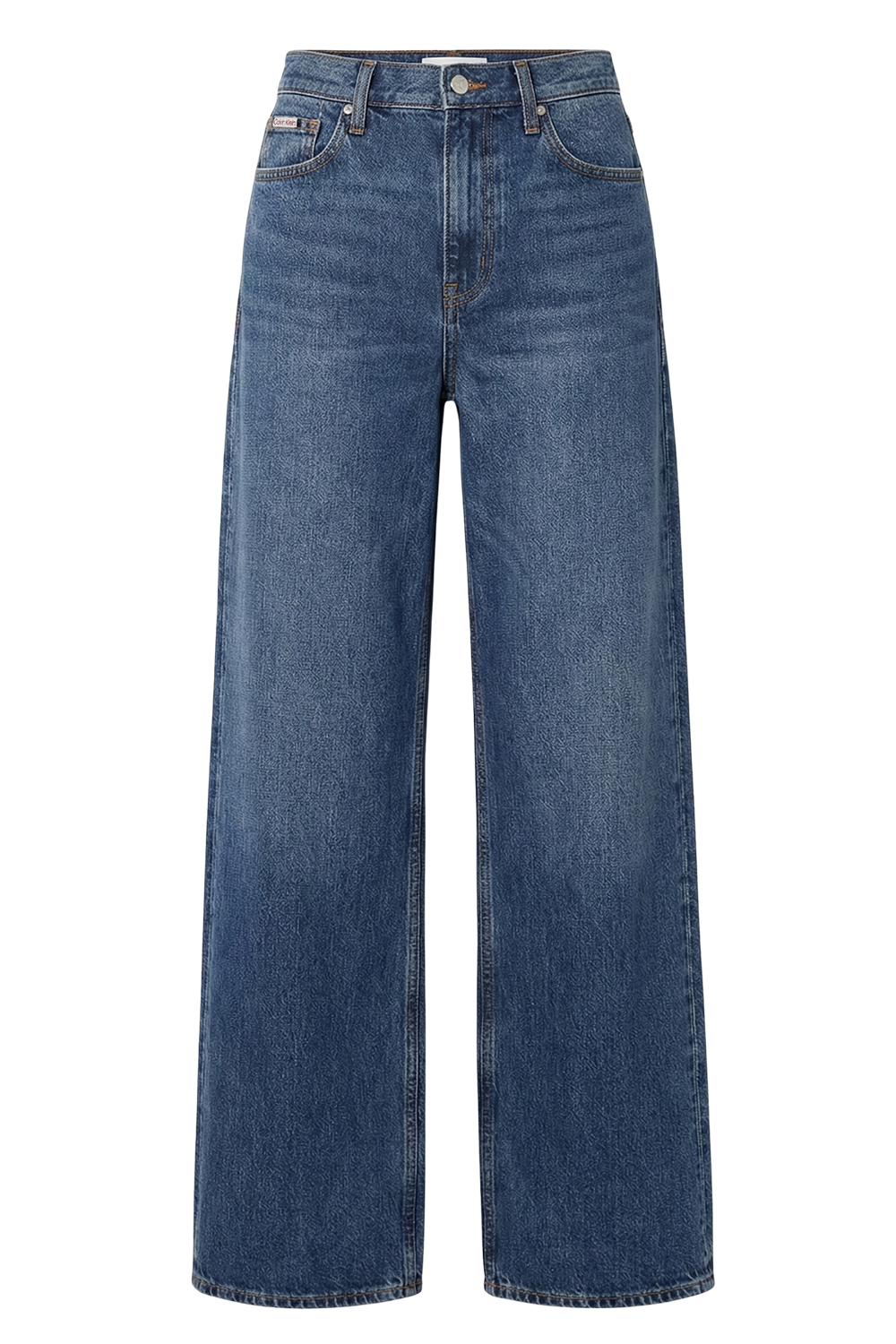 תמונה קידמית של מכנסי ג'ינס בגזרה מתרחבת