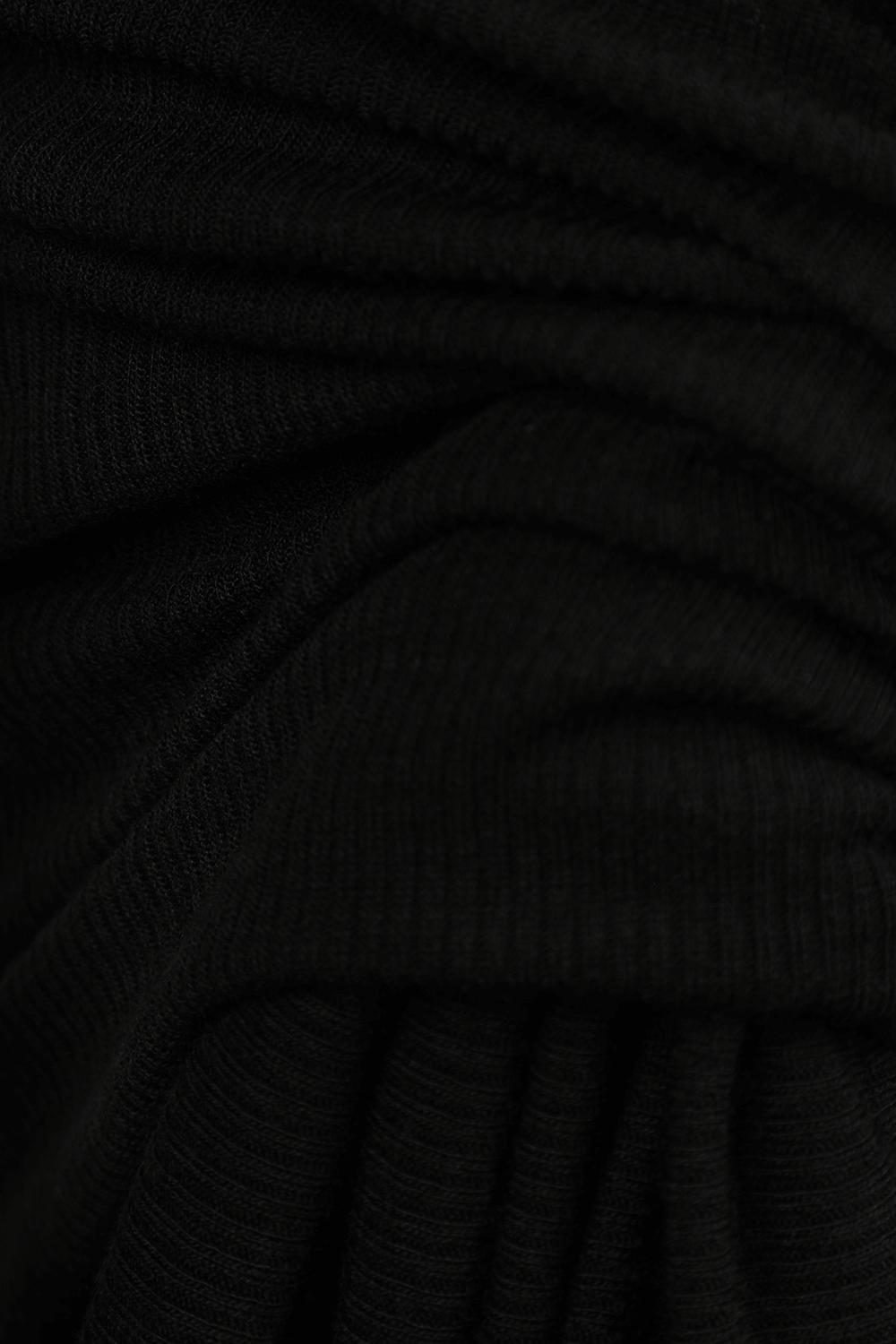 תמונת תקריב של A-Simetrical Mini Dress in Black