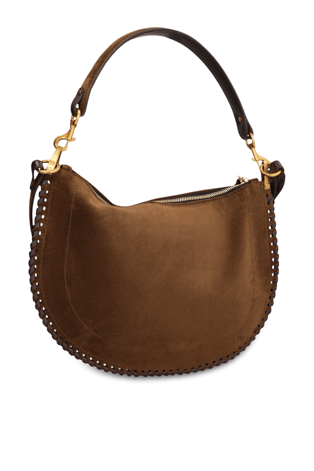 תמונה אחורית של תיק כתף אוסקן מעור רך לארג'