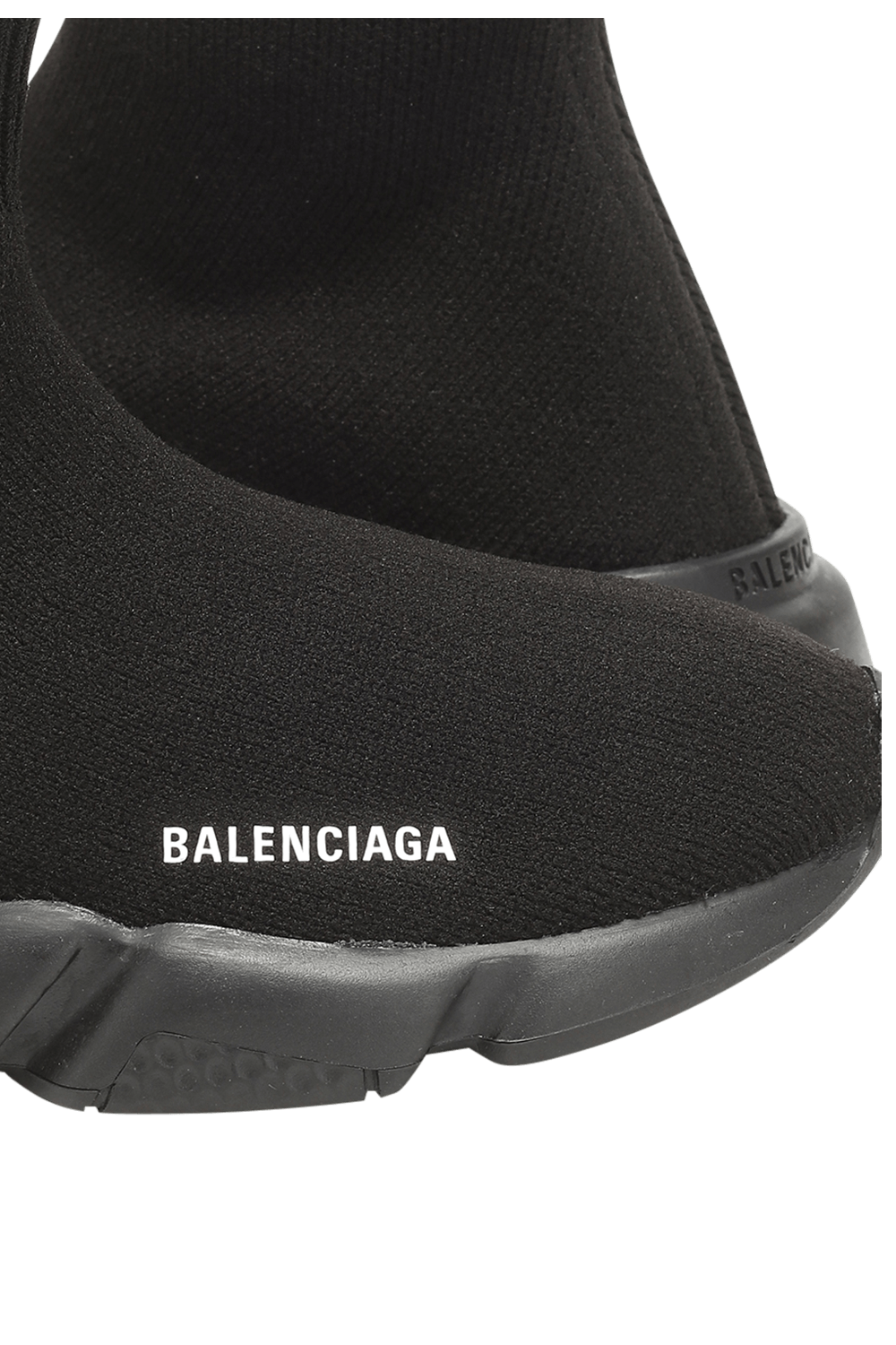 מידות 25-32 נעלי גרב בשחור עם סולייה שחורה BALENCIAGA KIDS