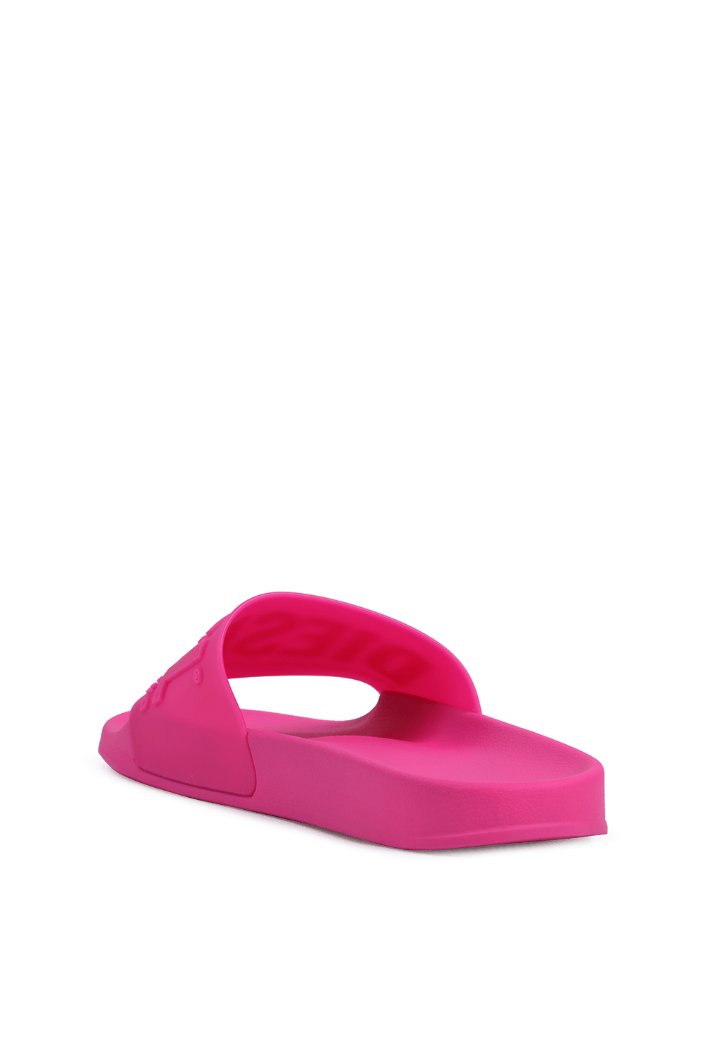 תמונה אחורית של Mayemi Logo Slide Sandals in Pink
