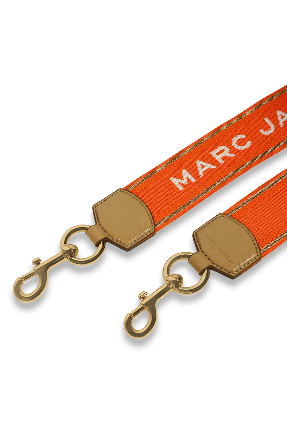 רצועת נשיאה כתומה לתיק עם לוגו MARC JACOBS