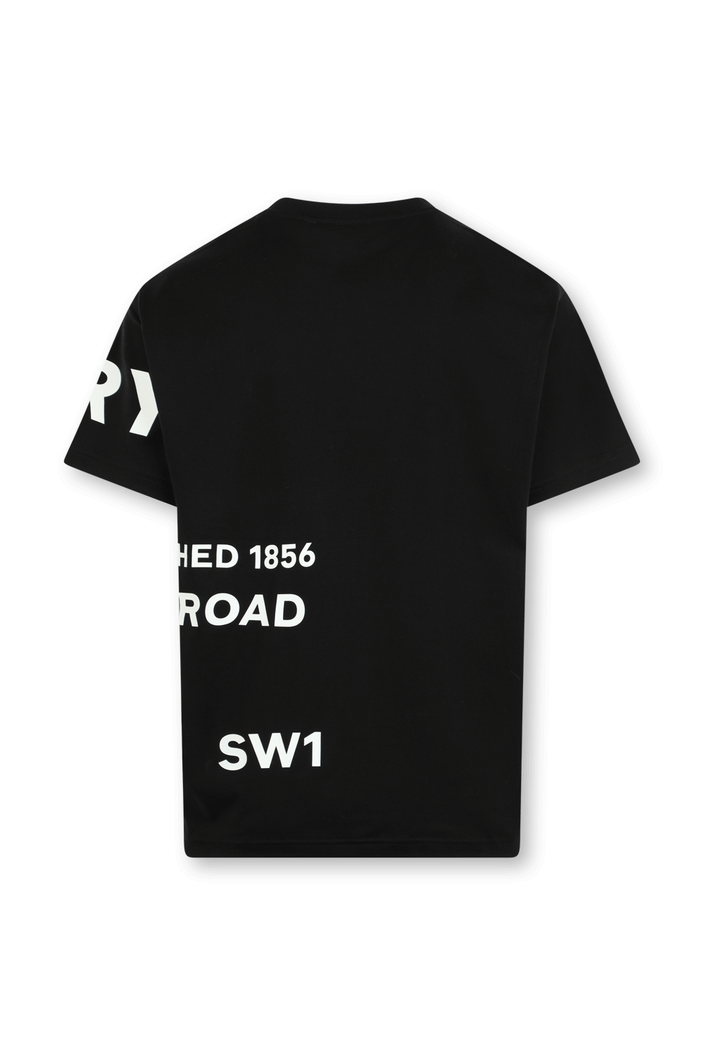 תמונה אחורית של חולצת טי עם לוגו אוברסייז