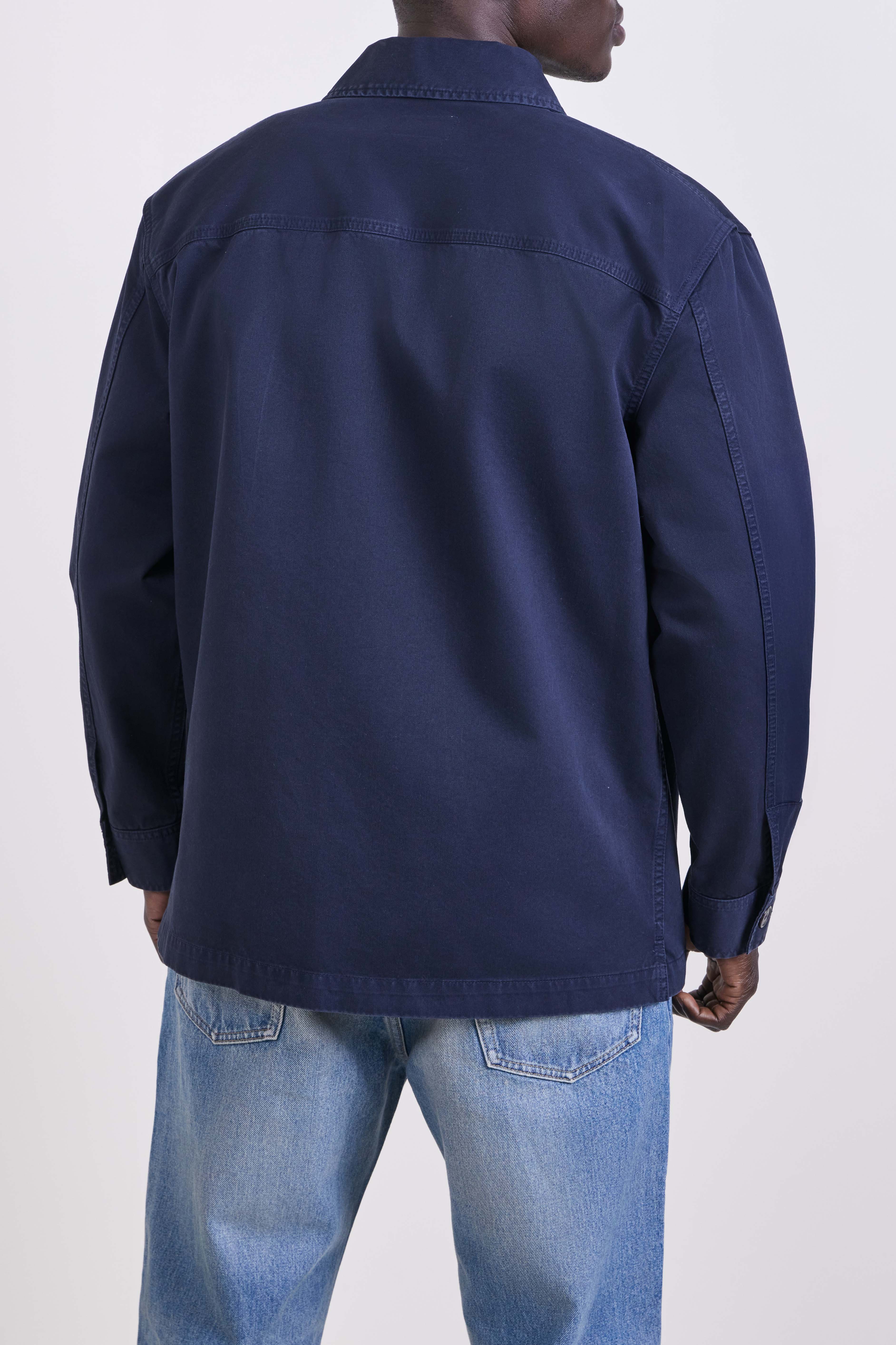 תמונת דוגמן אחורית של חולצת ז'קט אוברסייז