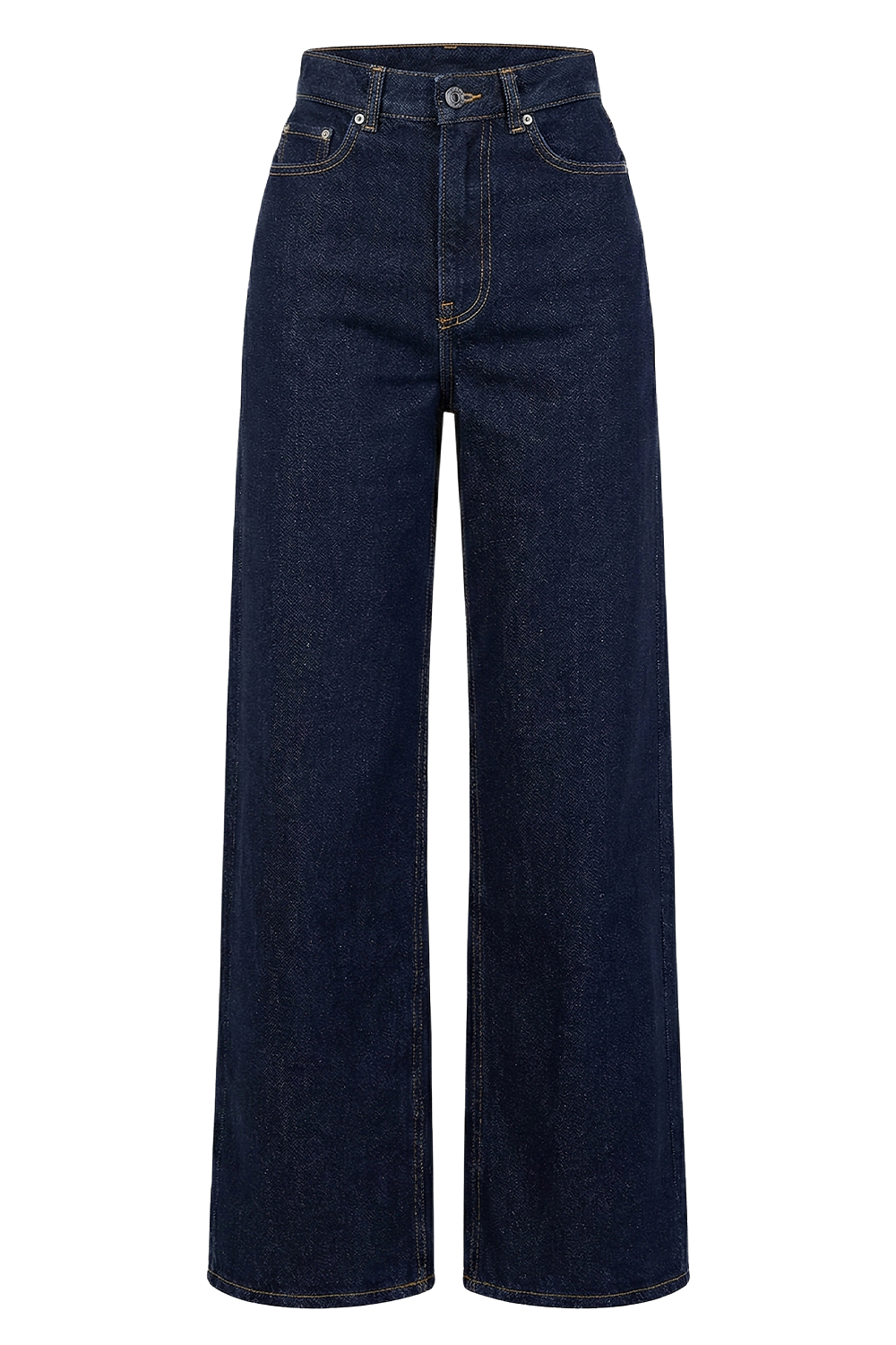 תמונה קידמית של מכנסי ג'ינס לארי בגזרה משוחררת