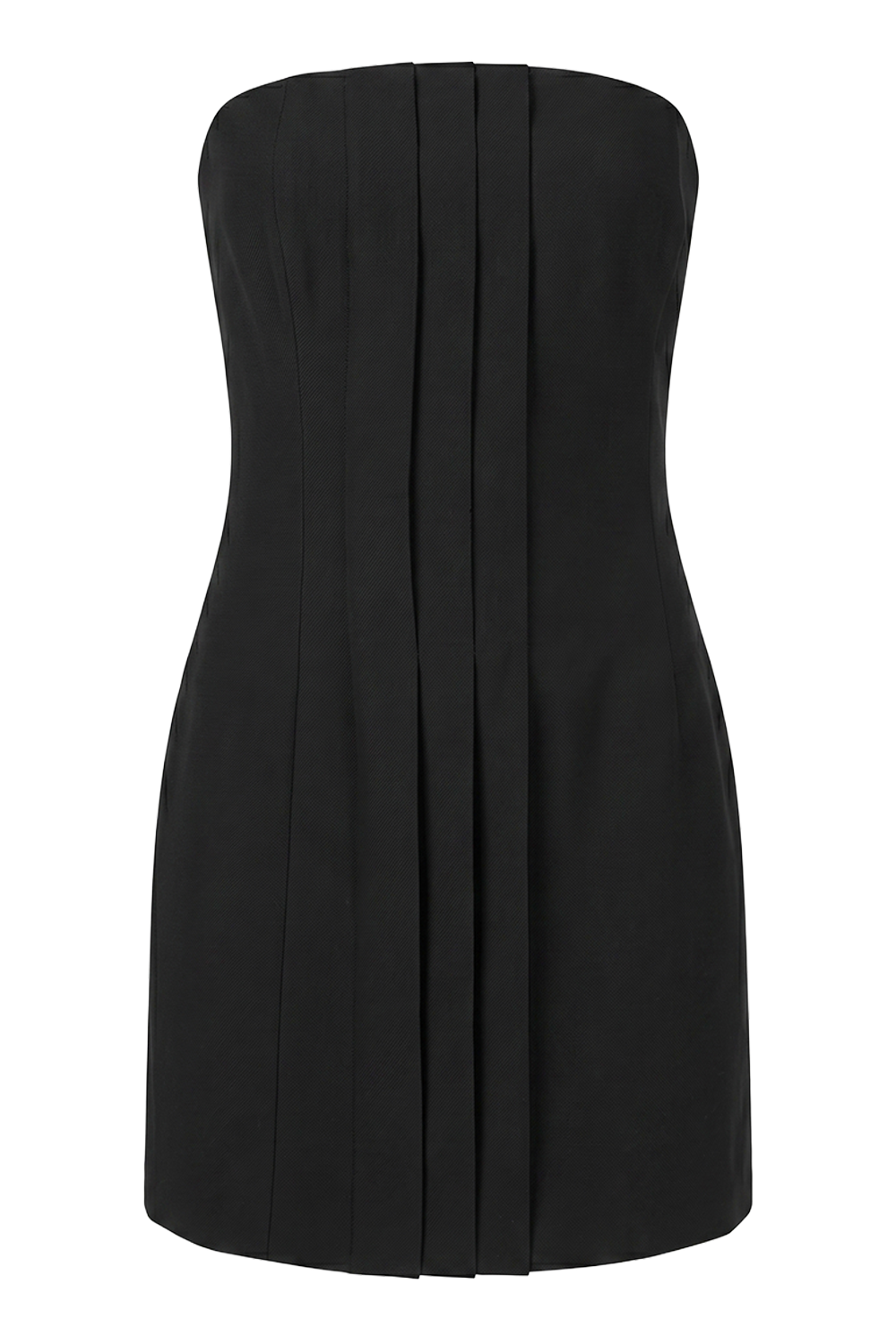 תמונה קידמית של שמלת מיני סטרפלס