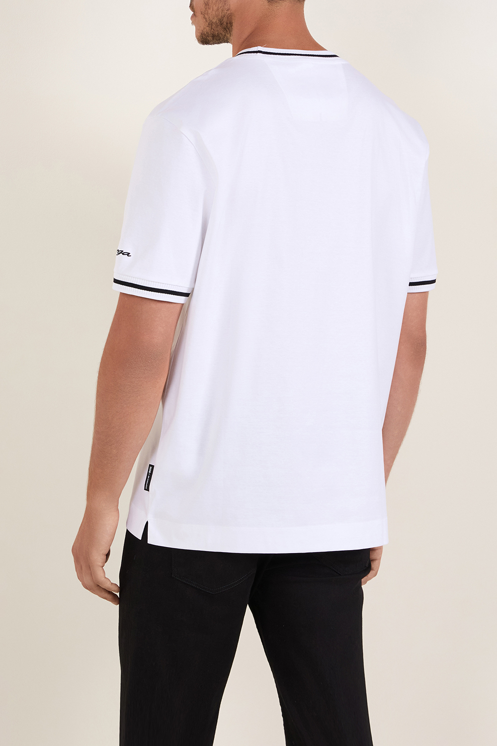 תמונת דוגמן אחורית של בוס X פורשה חולצת טי