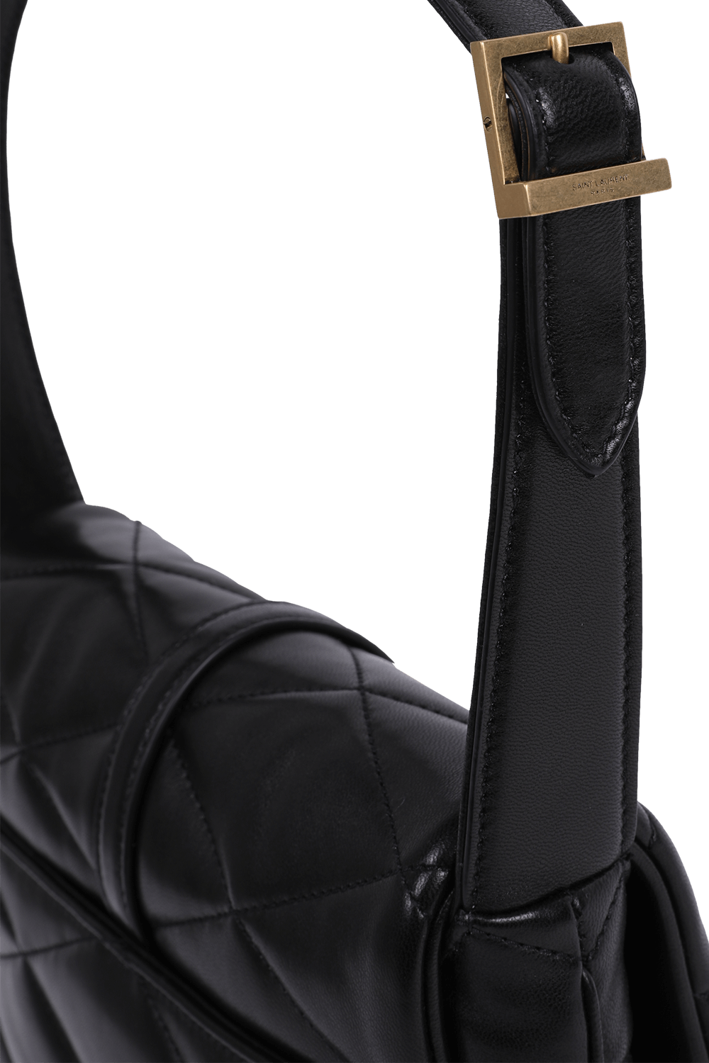 תמונת תקריב של תיק כתף לה 57 מעור קווילט