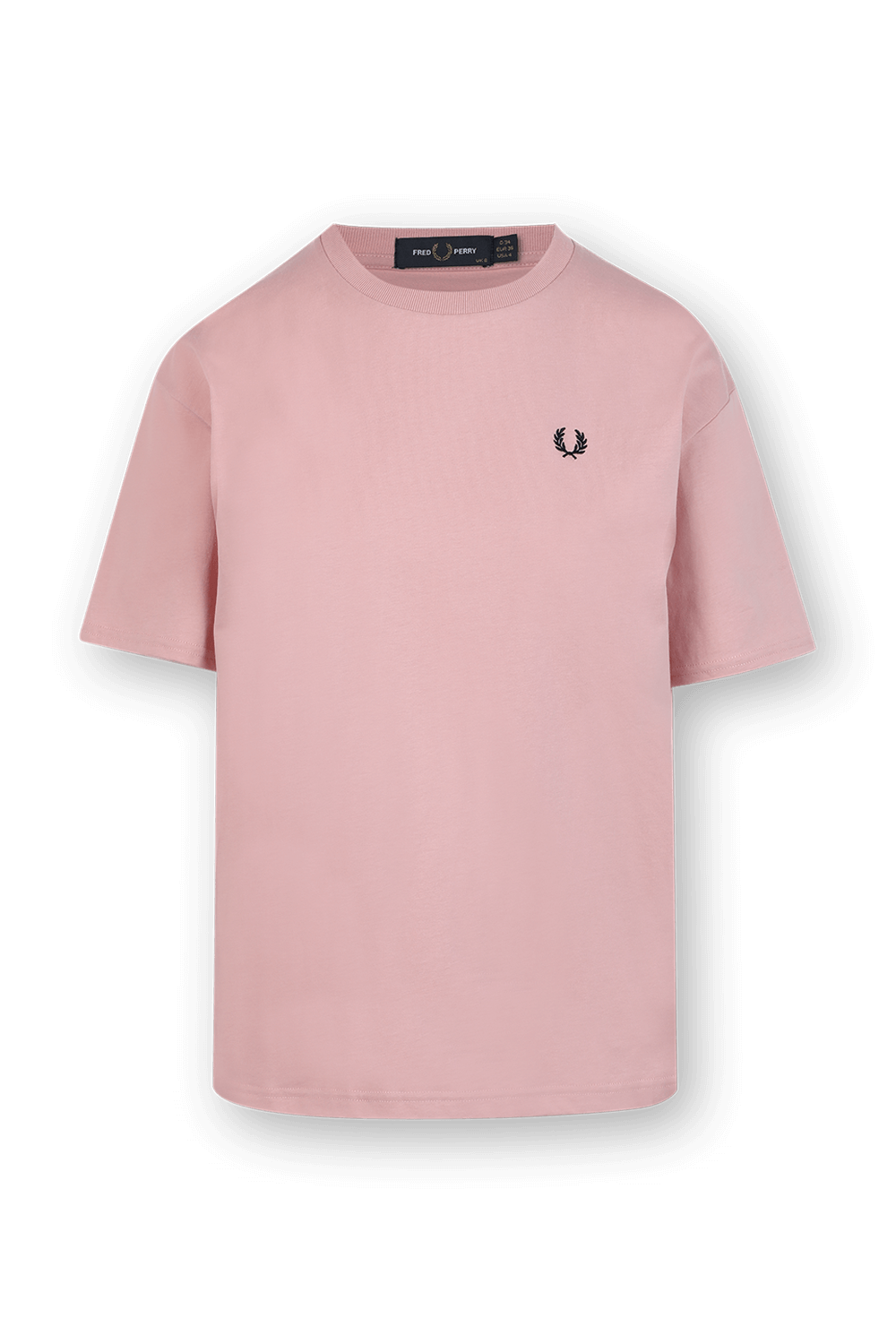 Crew Neck T-Shirt in Pink FRED PERRY