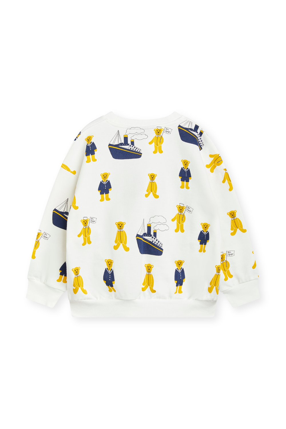 תמונה אחורית של סווטשירט עם הדפס- גילאי 1-12 חודשים