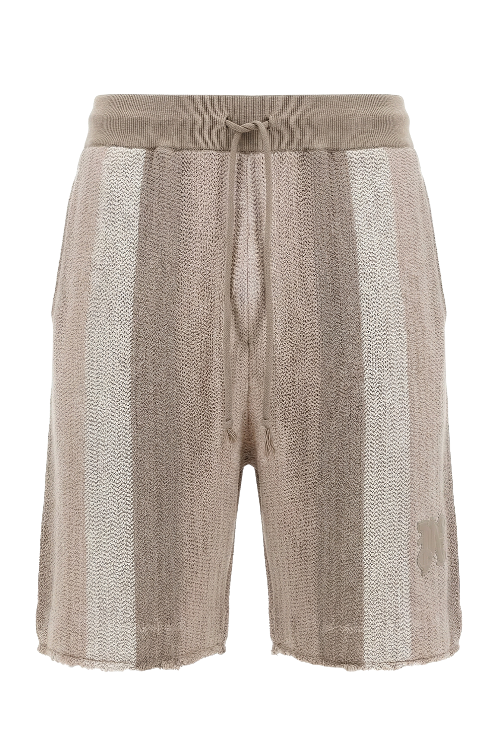 תמונה קידמית של מכנסיים קצרים סרוגים