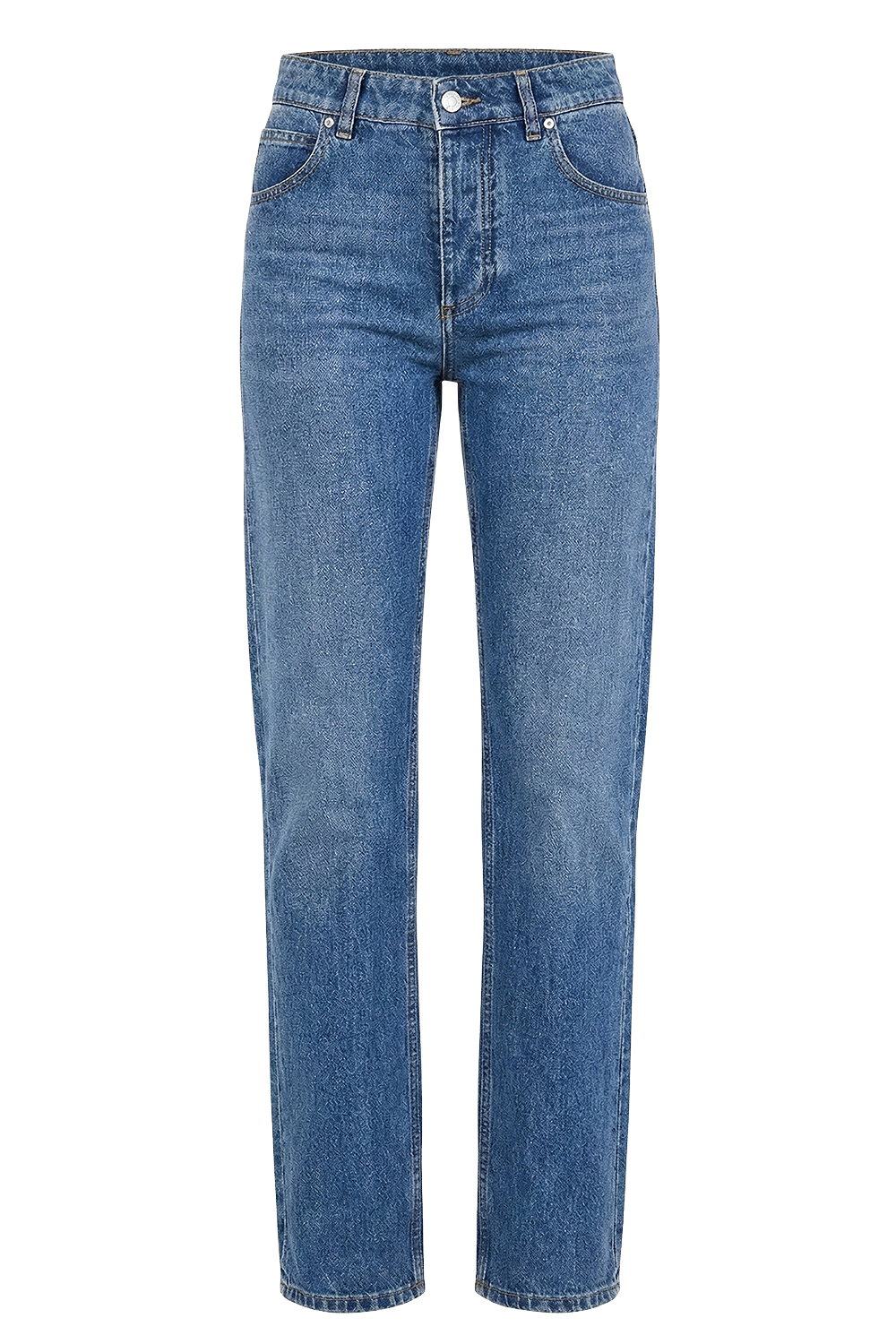 תמונה קידמית של מכנסי ג'ינס