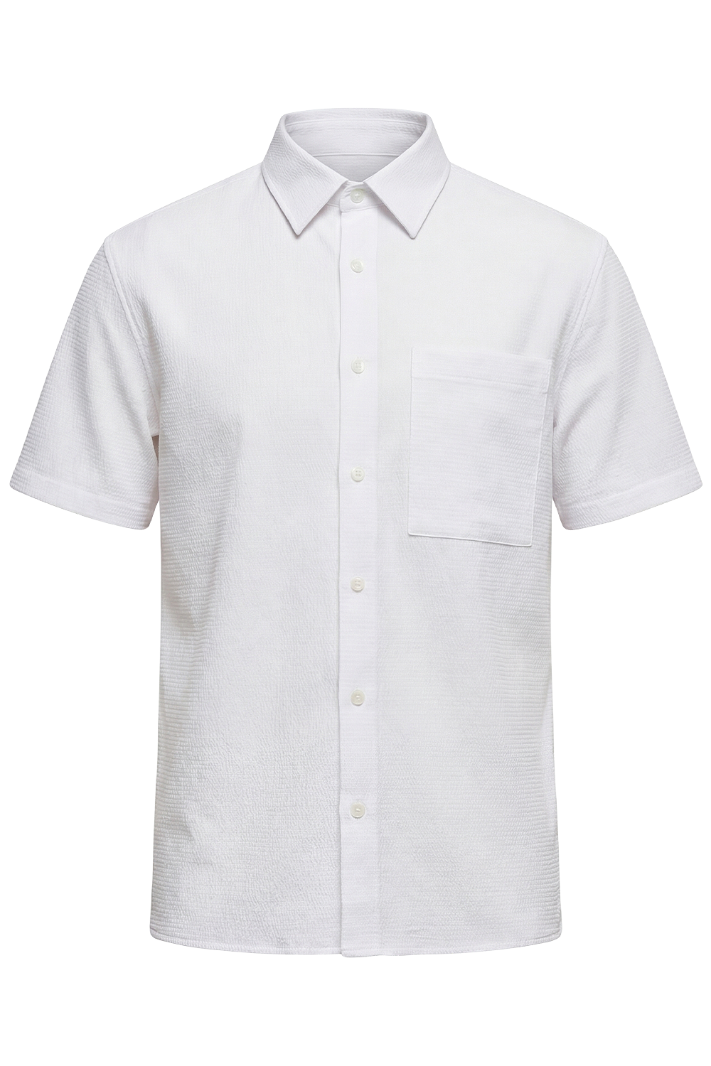 תמונה קידמית של חולצה מכופתרת קצרה