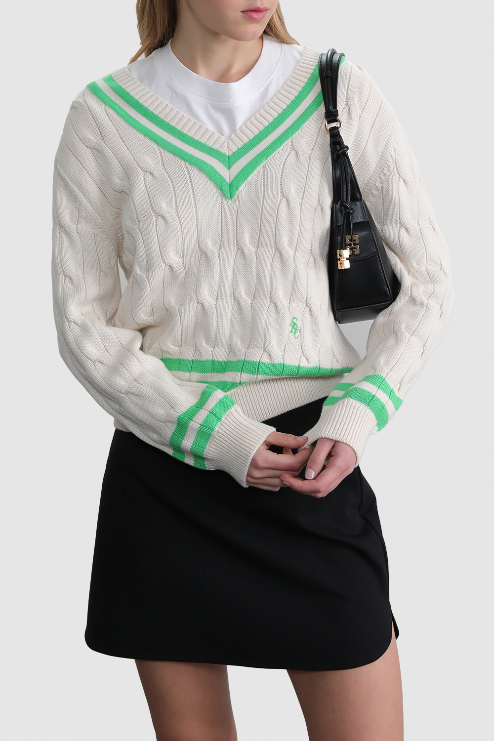 תמונת דוגמן קידמית של סריג כותנה