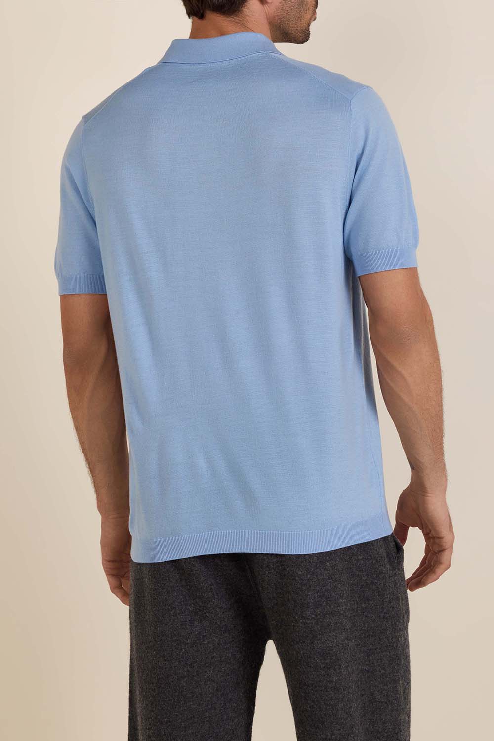 תמונת דוגמן אחורית של חולצת טי