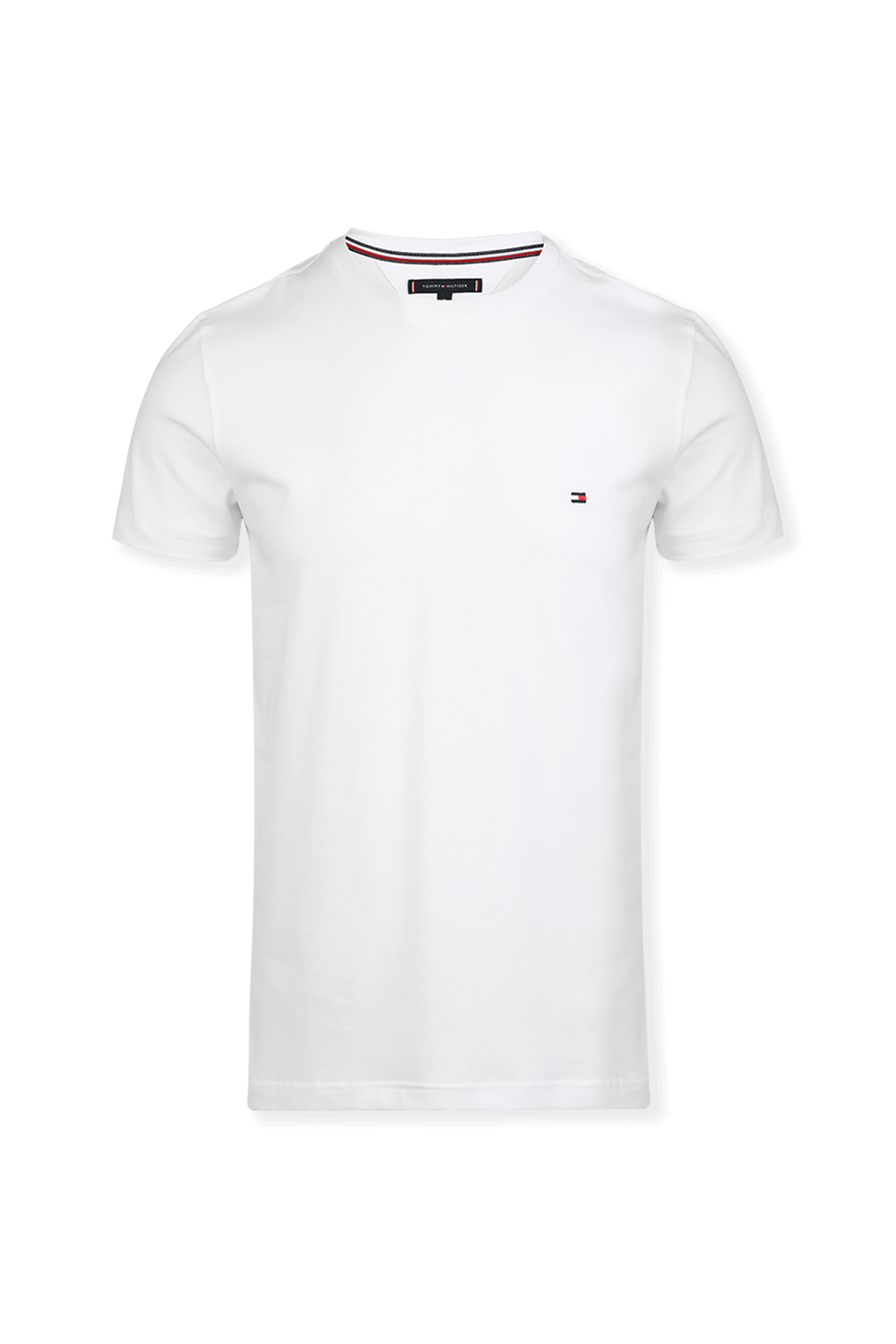 תמונה קידמית של Strech Cotton Tee In White