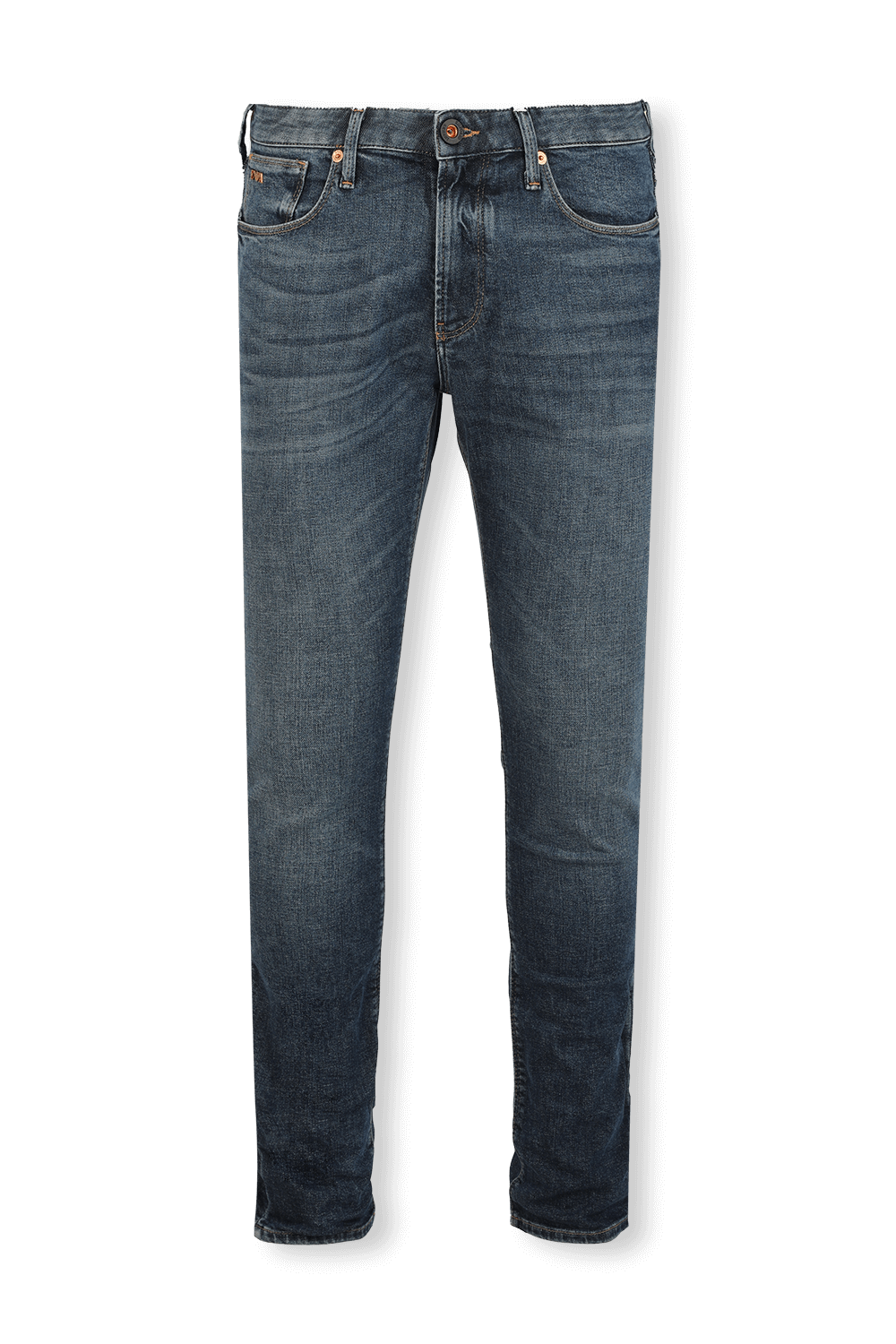 תמונה קידמית של Regular waistline Jeans in Blue Wash