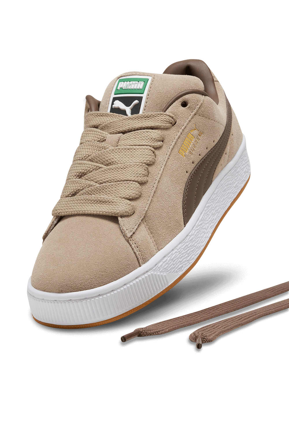 תמונת פנים של נעלי סניקרס סוויד אקסטרה לארג'