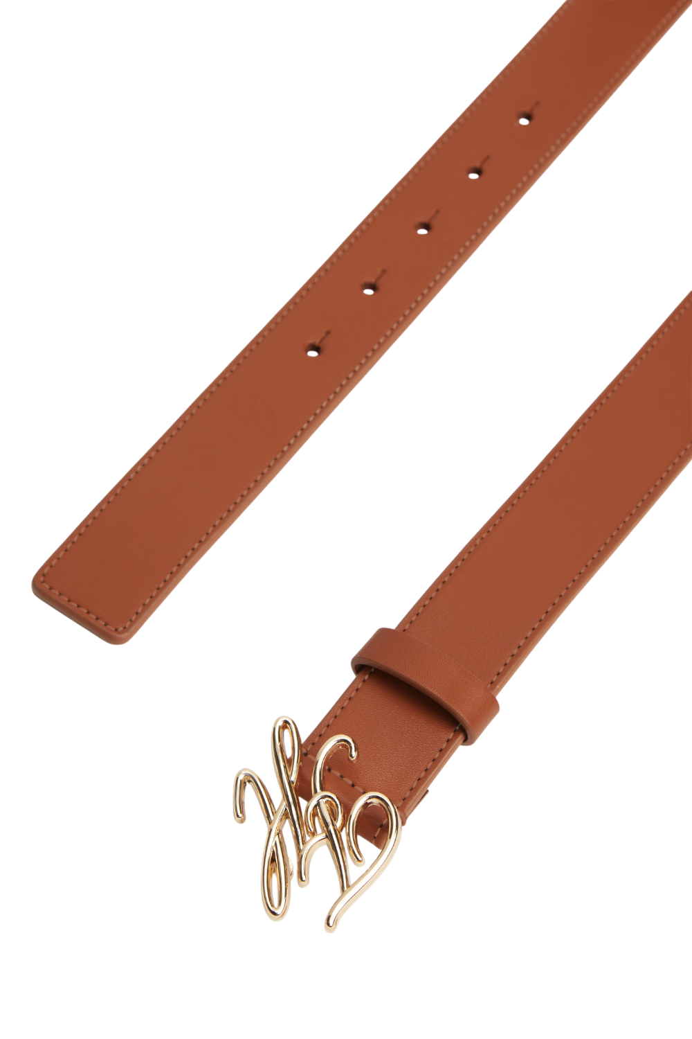 תמונה אחורית של חגורת עור