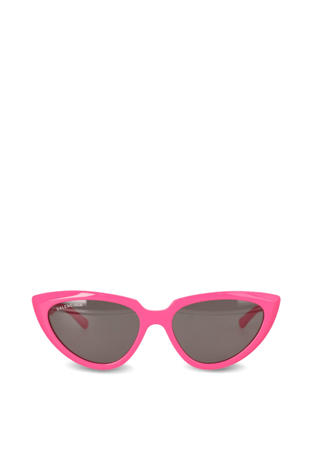 תמונה קידמית של משקפי שמש ורודים עם מסגרת חתול