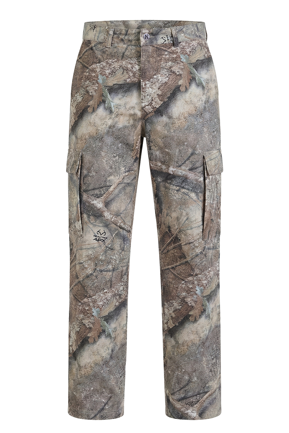 תמונה קידמית של מכנסי קרגו בגזרה ישרה