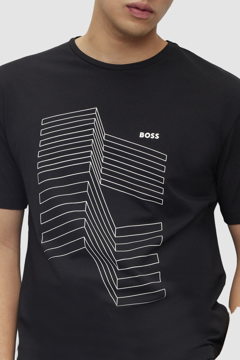 חולצת טי עם הדפס BOSS