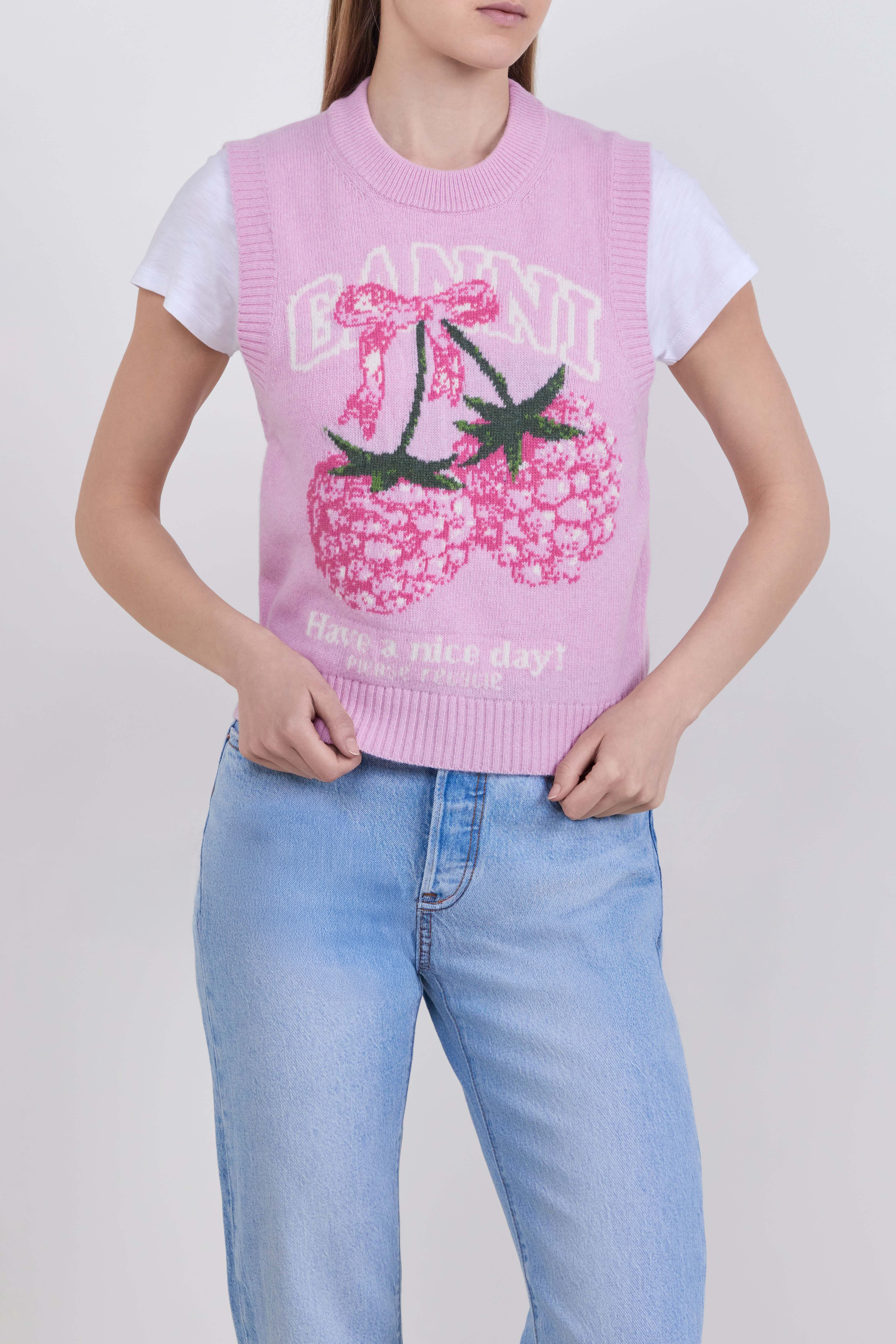 תמונת דוגמן קידמית של אפודת צמר