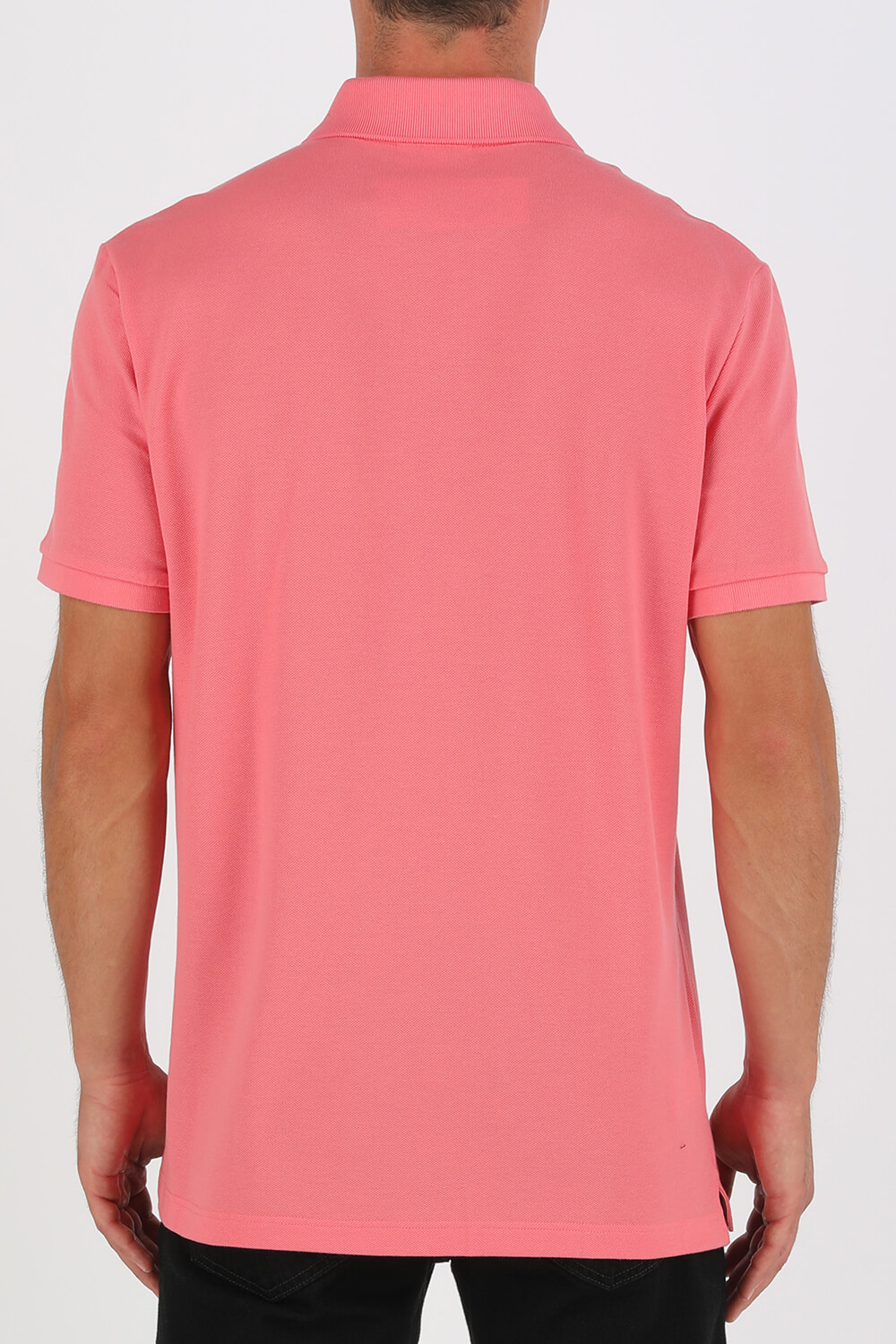 תמונת דוגמן אחורית של Slim Fit Polo Shirt In Pink