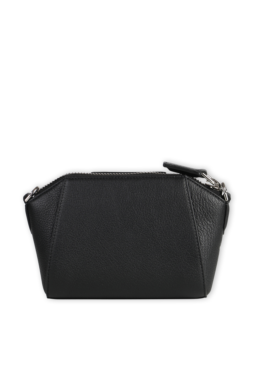 תמונת פנים של Nano Antigona Bag in Black Grained Leather