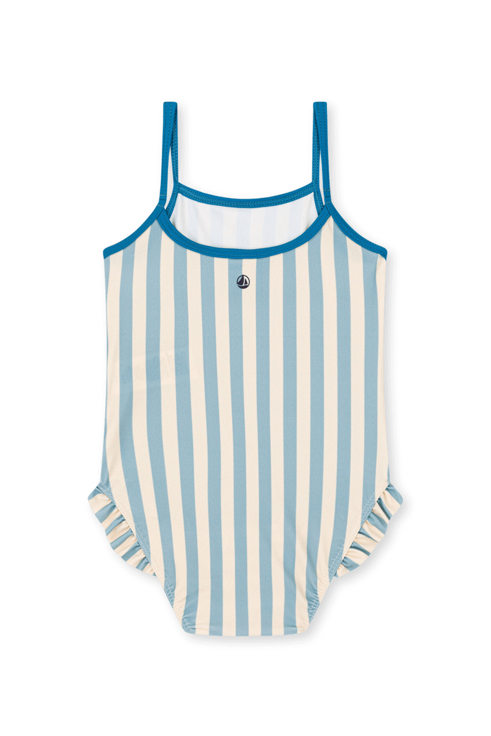 תמונה אחורית של בגד ים פסים שלם - גילאי 18-36 חודשים