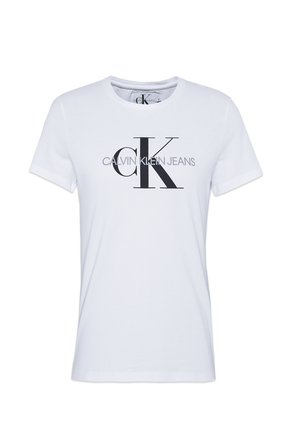 Monogram logo tee in White image number null CALVIN KLEIN