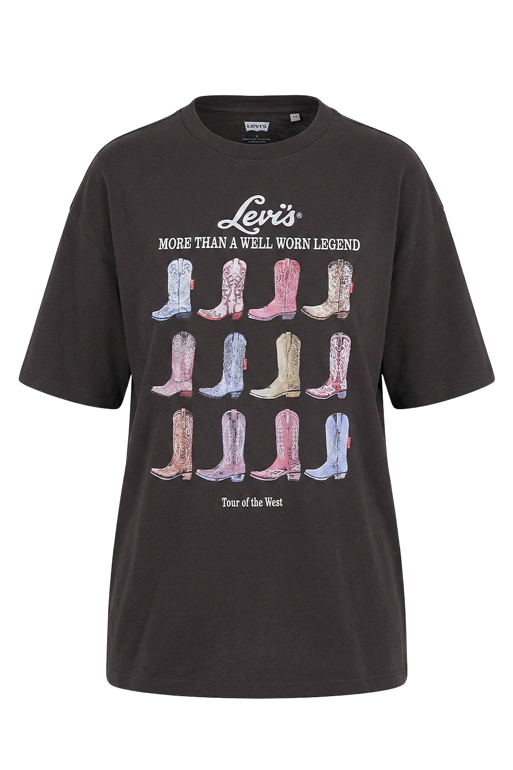 תמונה קידמית של חולצת טי אוברסייז