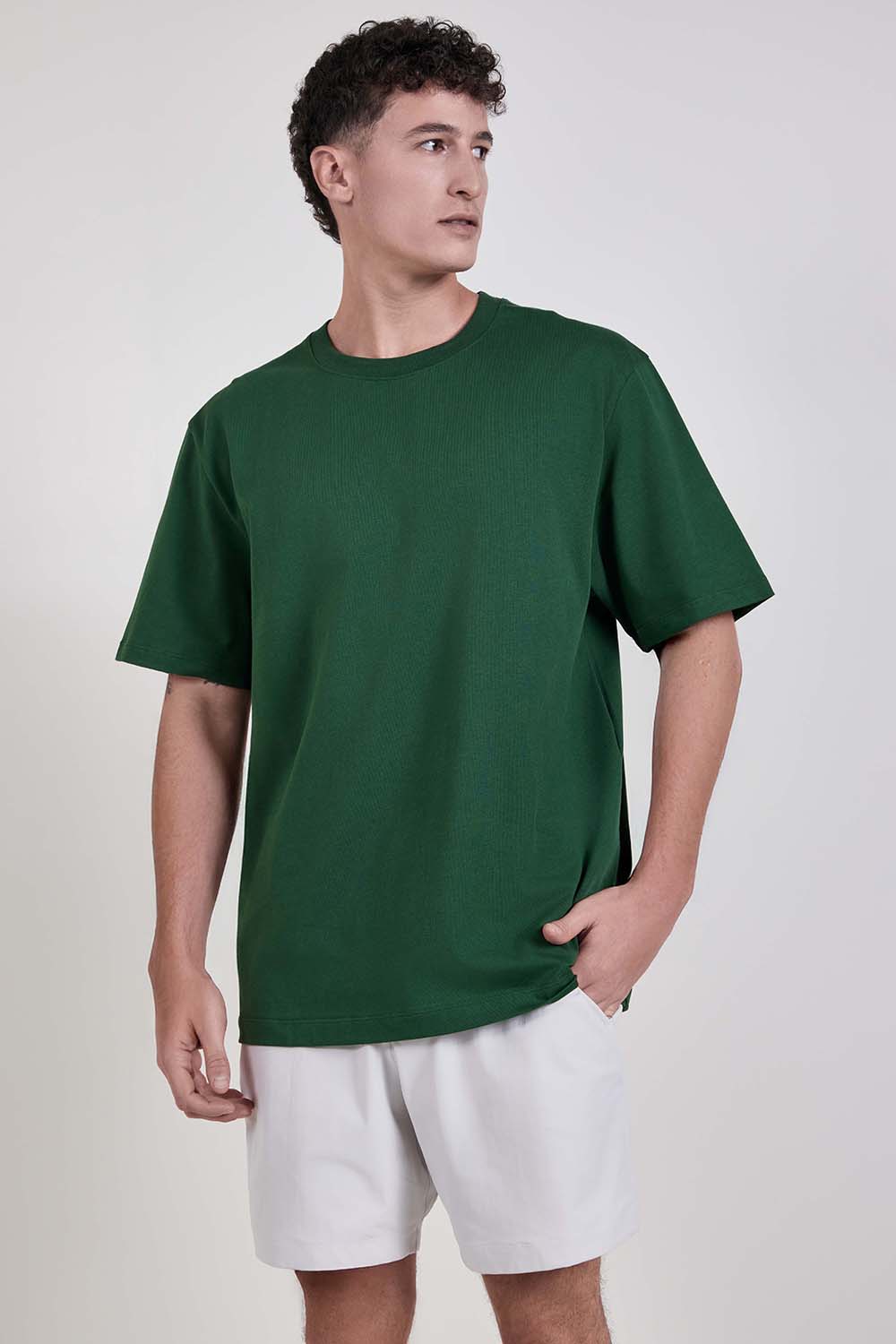 תמונת דוגמן קידמית של Heavyweight Cotton Jersey T-Shirt