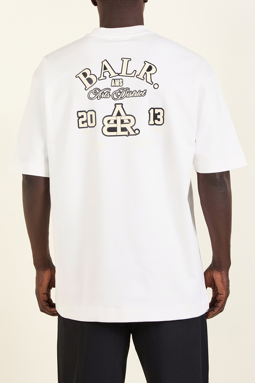 תמונת דוגמן אחורית של חולצת טי