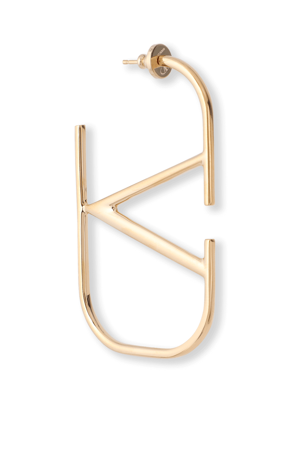 תמונת תקריב של Vlogo Signature Metal Earrings in Gold