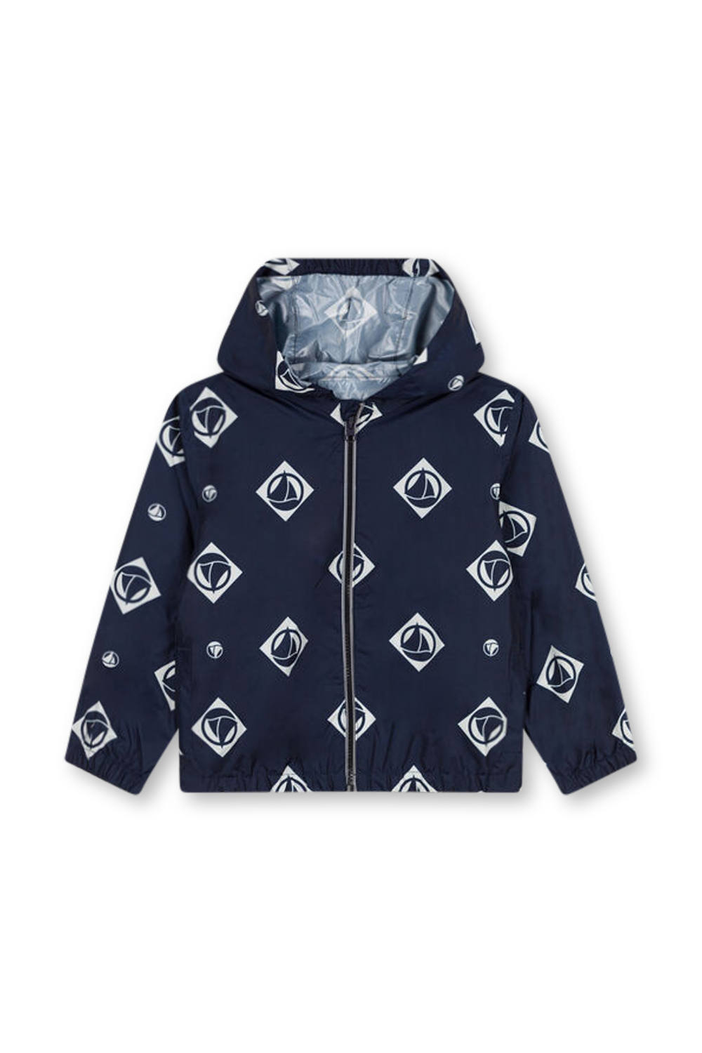 תמונה קידמית של מעיל גשם עם הדפס - גילאי 6-12