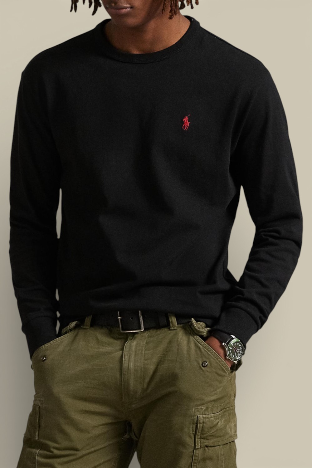 תמונת דוגמן קידמית של סווטשירט כותנה