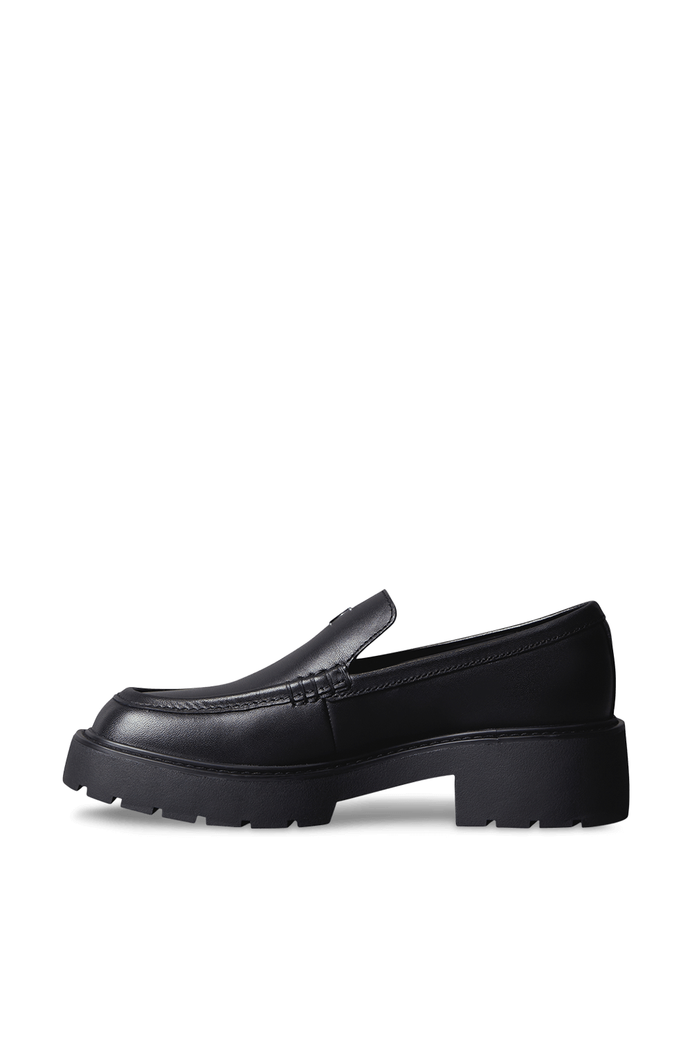 תמונה אחורית של נעלי מוקסינים פלטפורמה