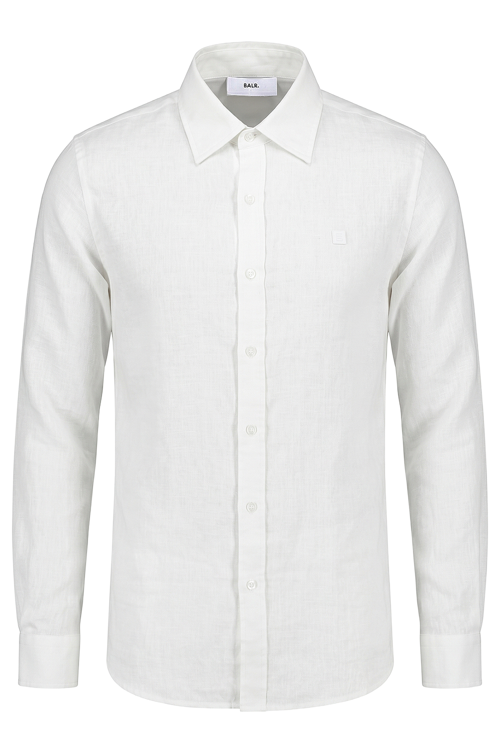 תמונה קידמית של חולצה מכופתרת פשתן