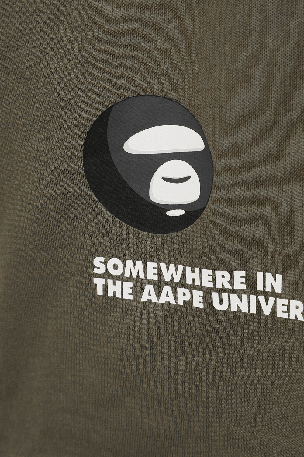 תמונת תקריב של Somewhere Print Straight Tshirt in Green