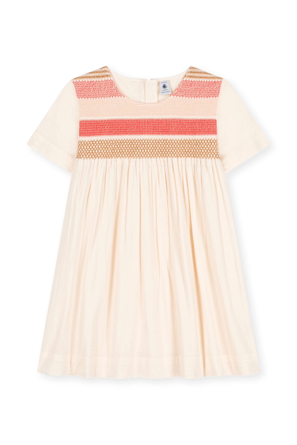 תמונה קידמית של שמלה קצרה עם סריגה - גילאי 3-5