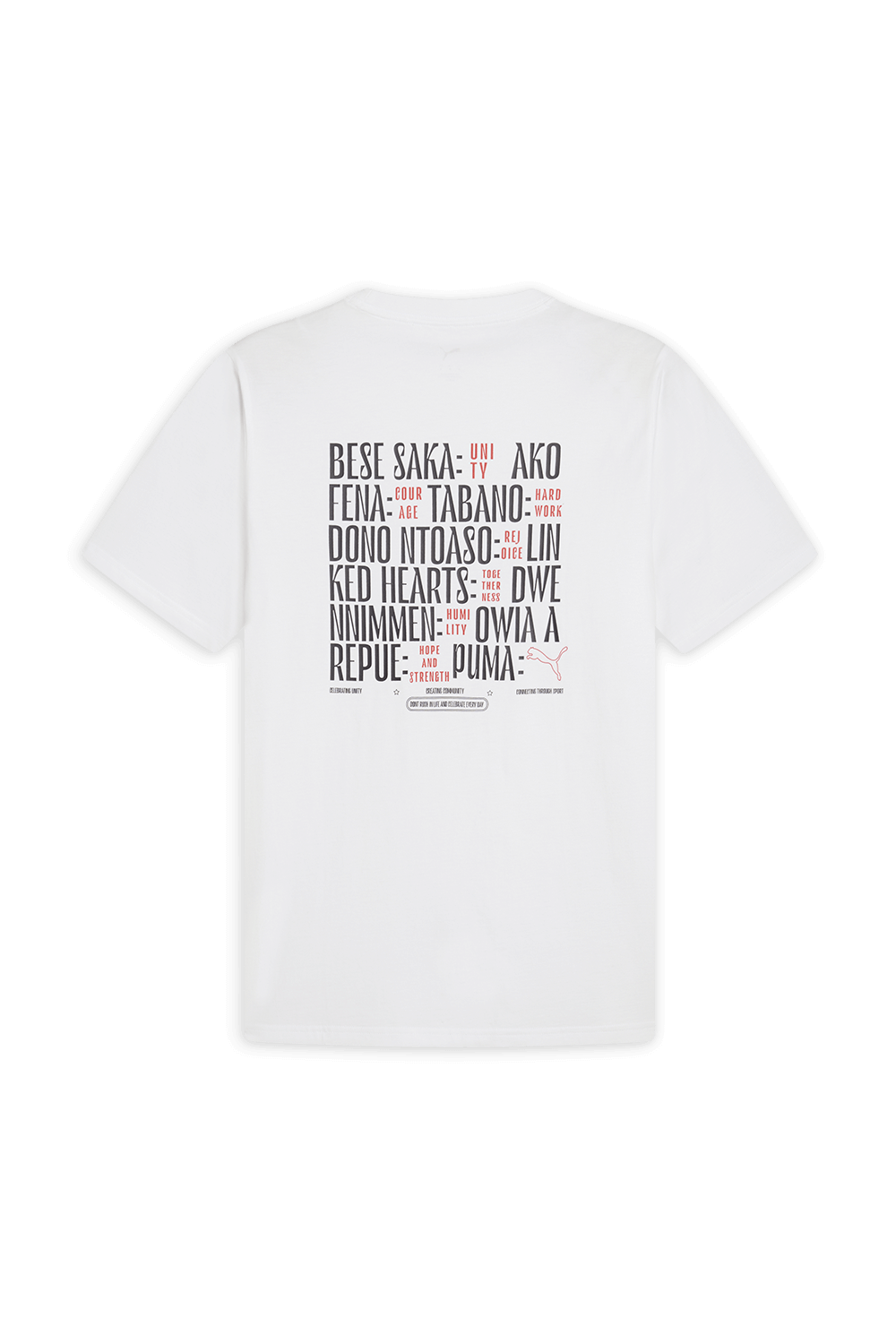 תמונה אחורית של חולצת טי אחווה ושלום