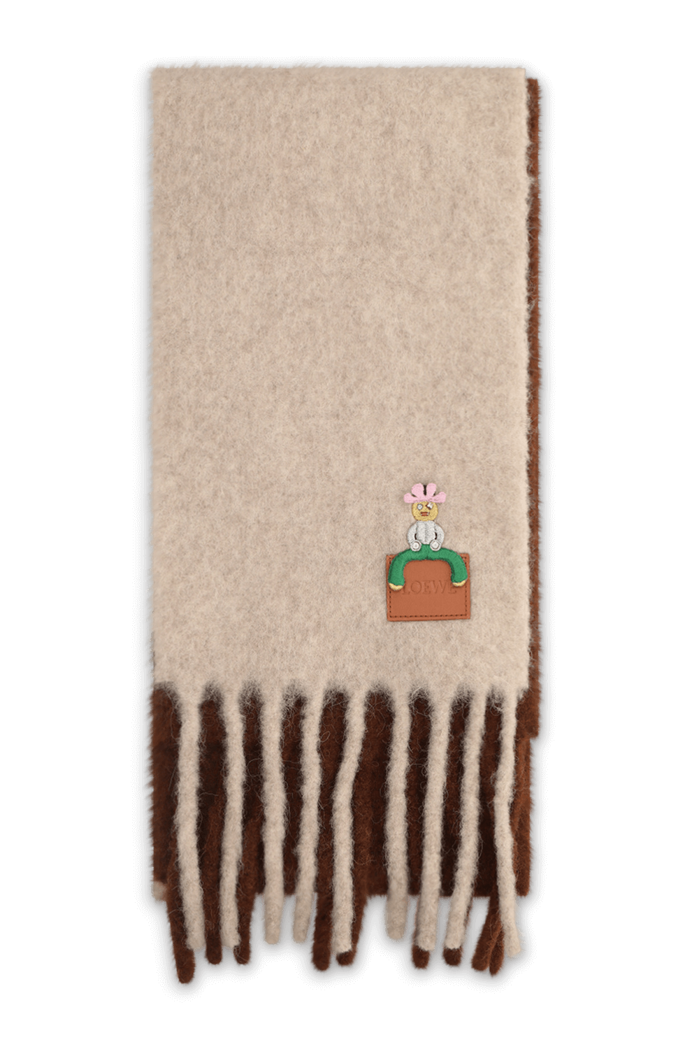 תמונה קידמית של צעיף צמר