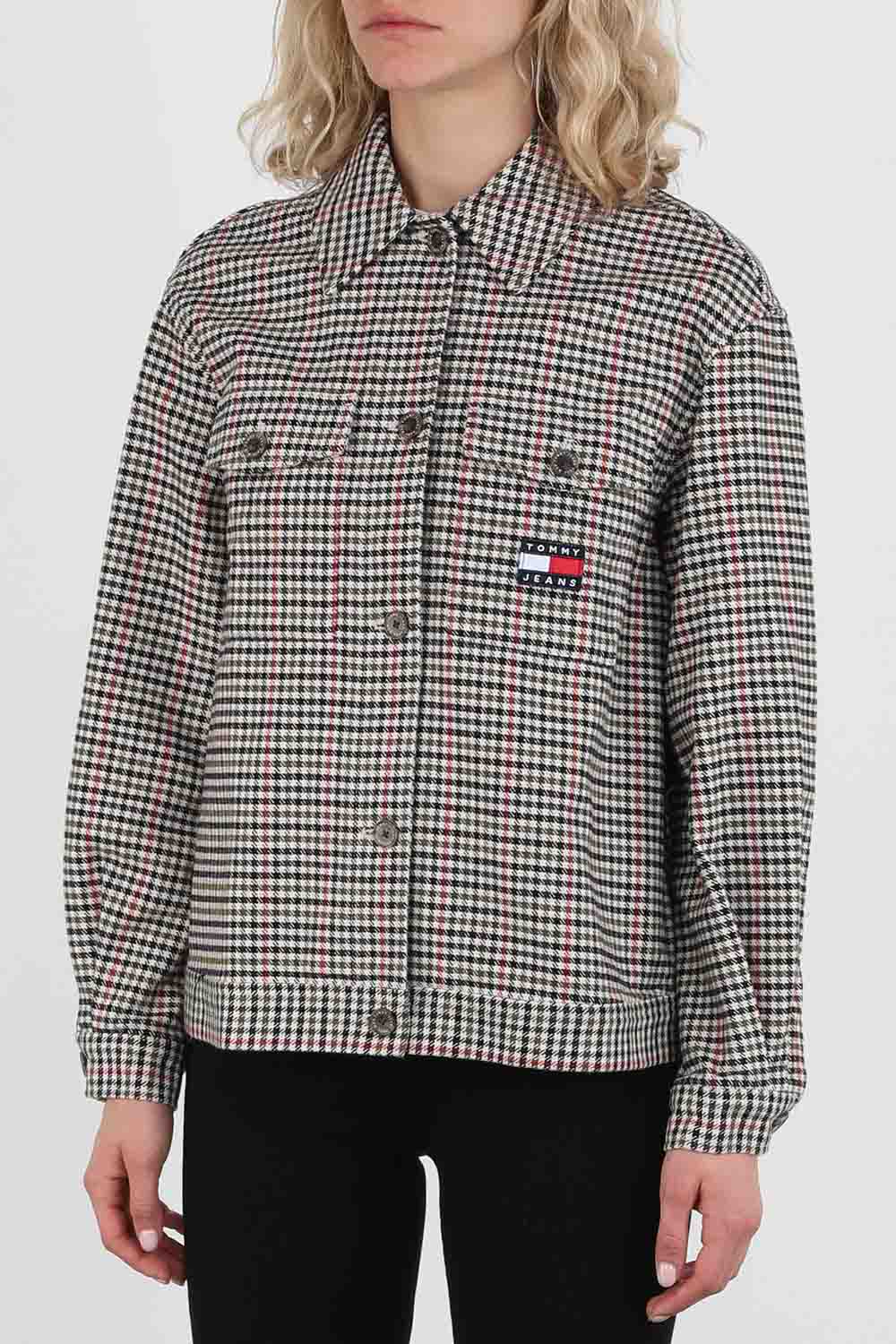 ז'קט משבצות אוברסייז image number null TOMMY HILFIGER