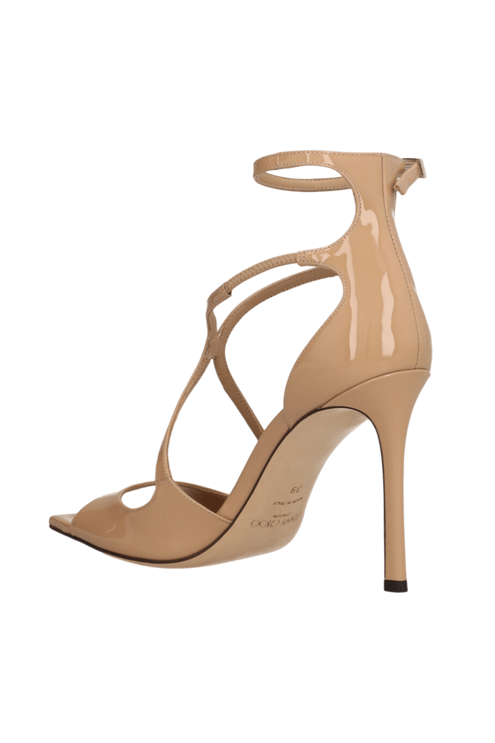 תמונה אחורית של סנדלי עקב אזיה