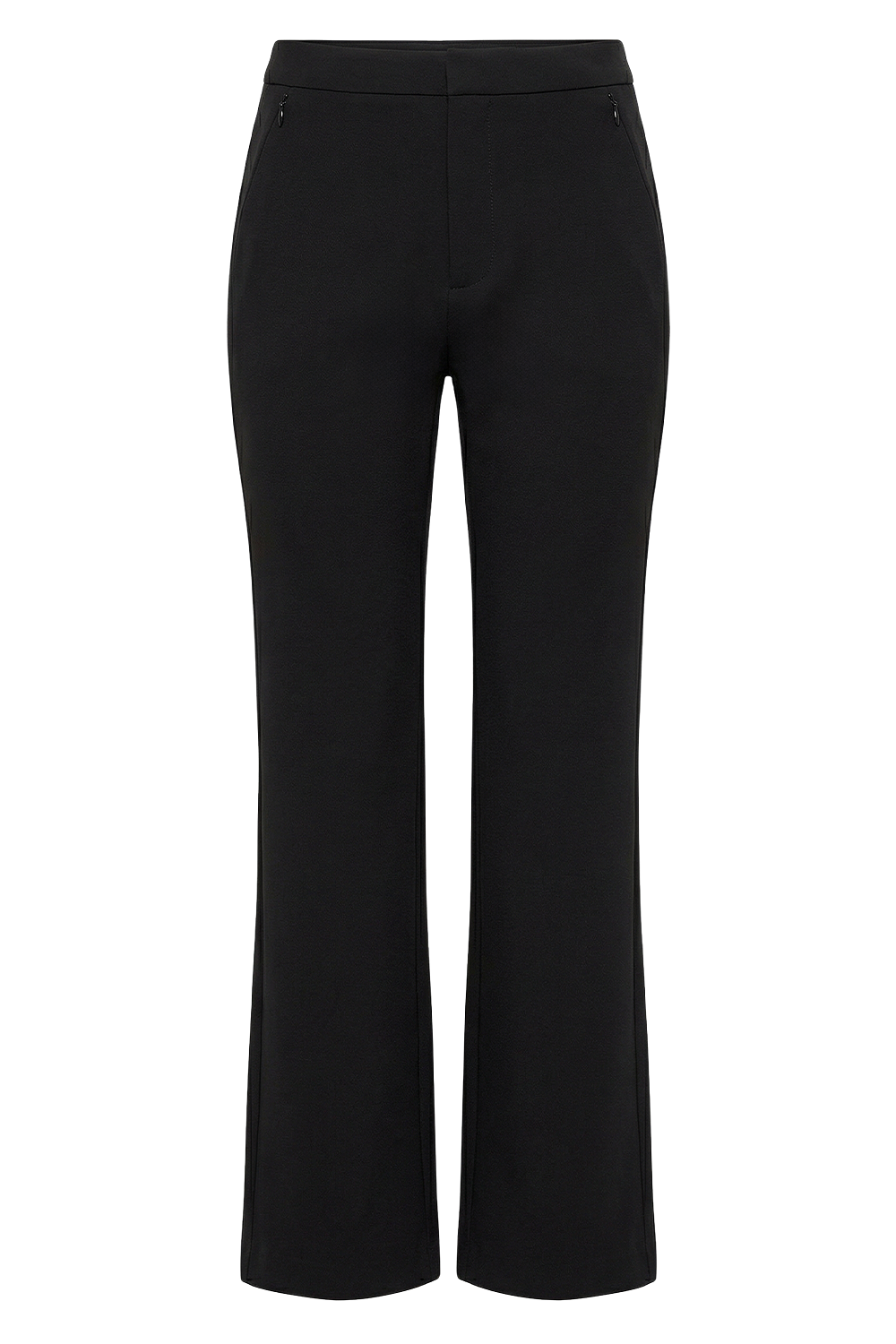 תמונה קידמית של מכנסיים מחויטים בגזרה ישרה