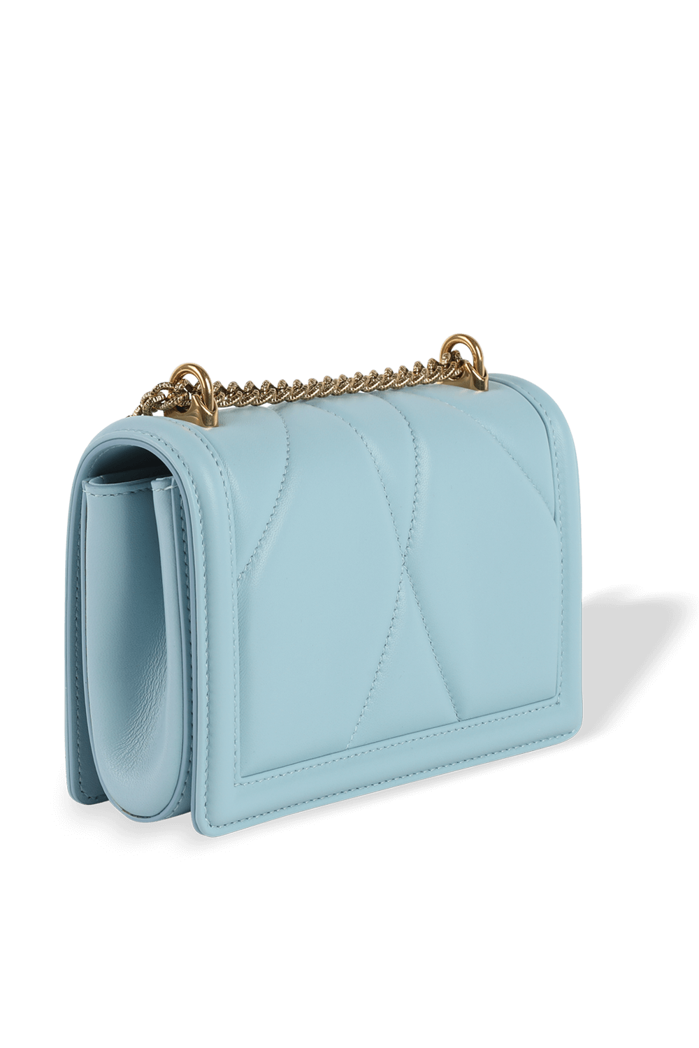 Small Devotion Crossbody Bag in Azure Quilted Nappa Leather DOLCE & GABBANA