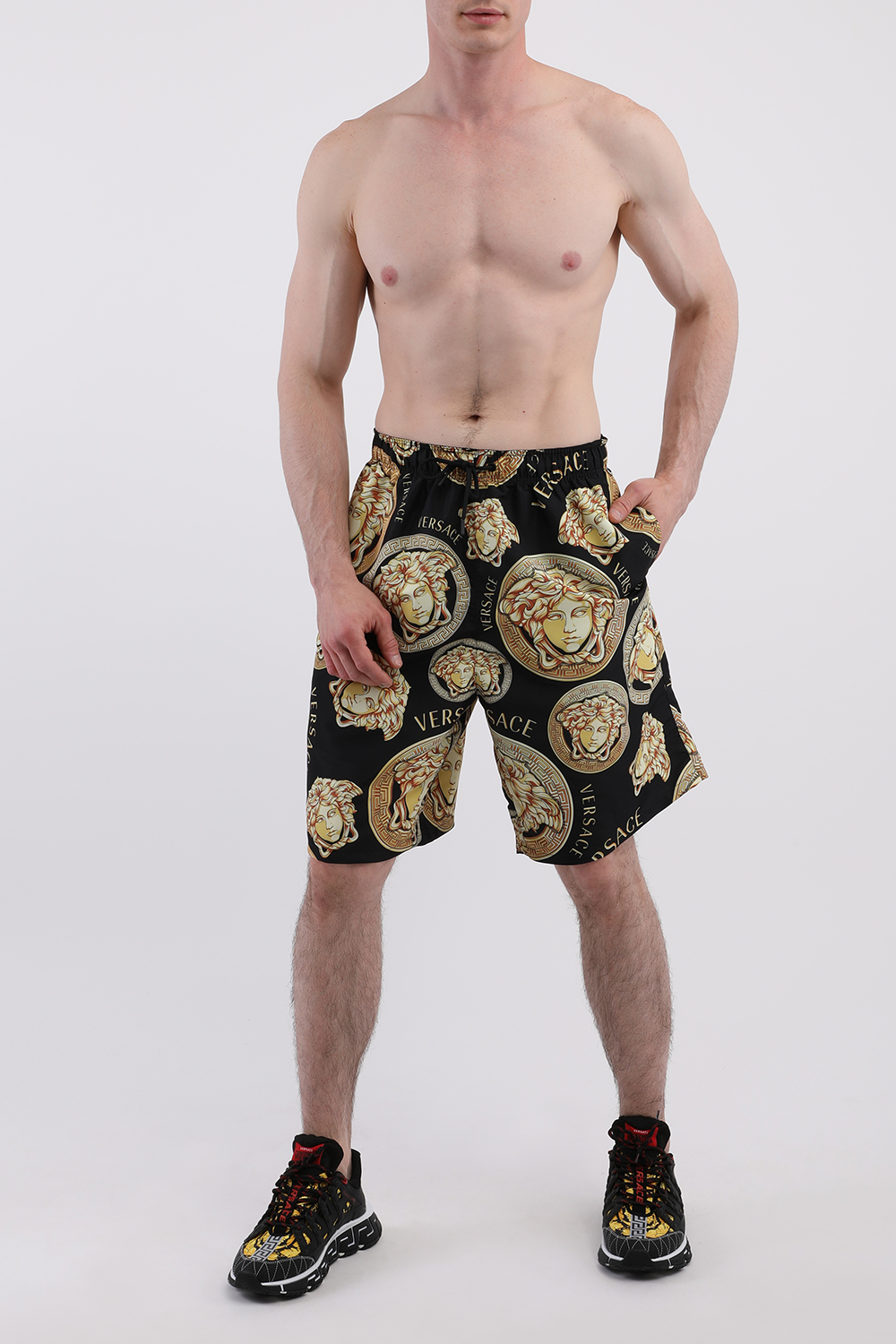 versace shorts set