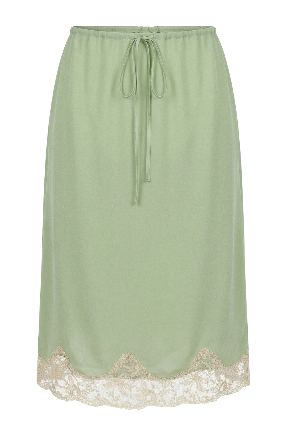 תמונה קידמית של חצאית מידי תחרה