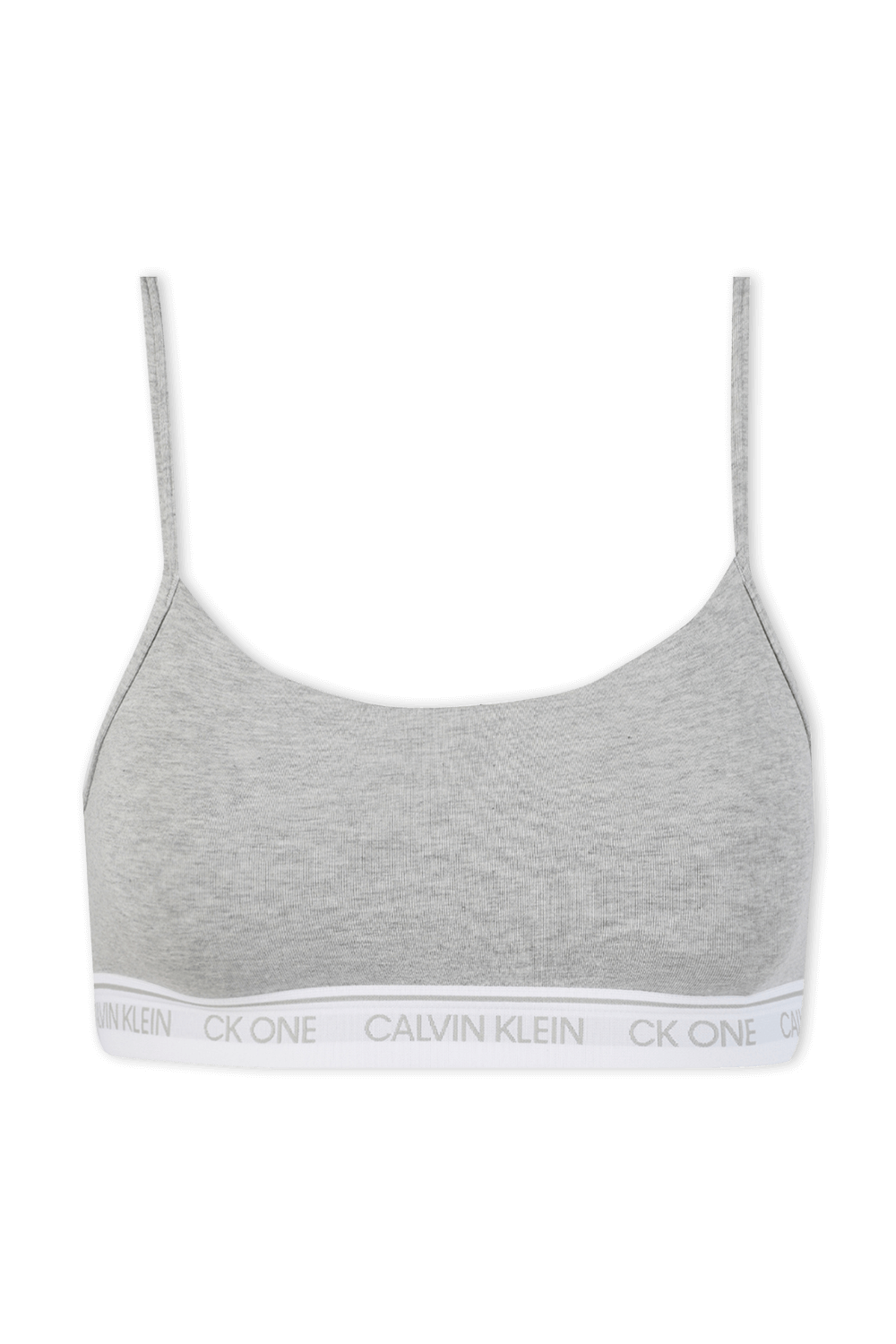 תמונה קידמית של טופ אפור בגזרה קלאסית